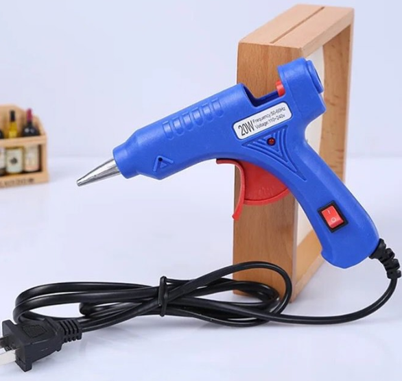 Mini Hot Melt Glue Gun - Blue (P-3180)
