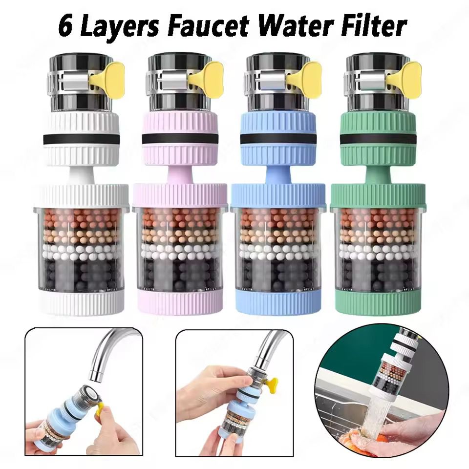 Universal Shower Faucet 6 Layers Faucet Water Filter