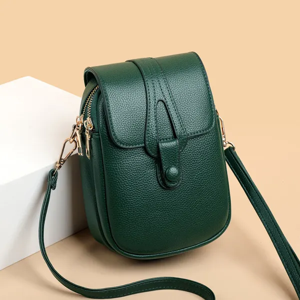 D-Women’s Fashionable Multi-Functional Mobile Phone Crossbody Shoulder Bag