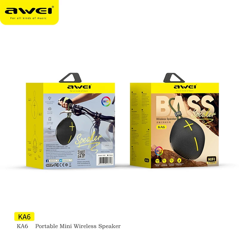 Awei KA6 Mini Portable Bluetooth Speaker (EDP-1388)