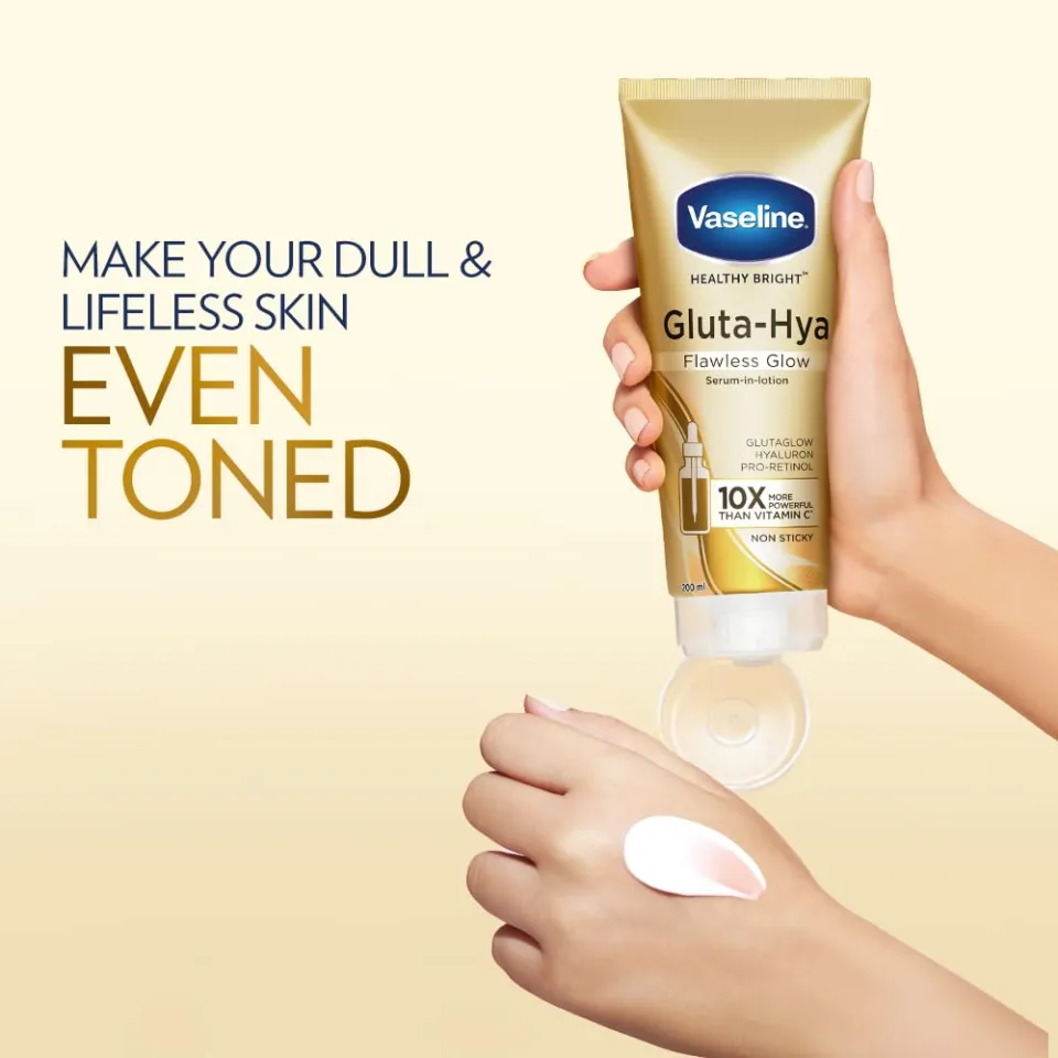 Vaseline Gluta Hya Flawless Glow Serum in Lotion 200ml | India (EDP-2904)