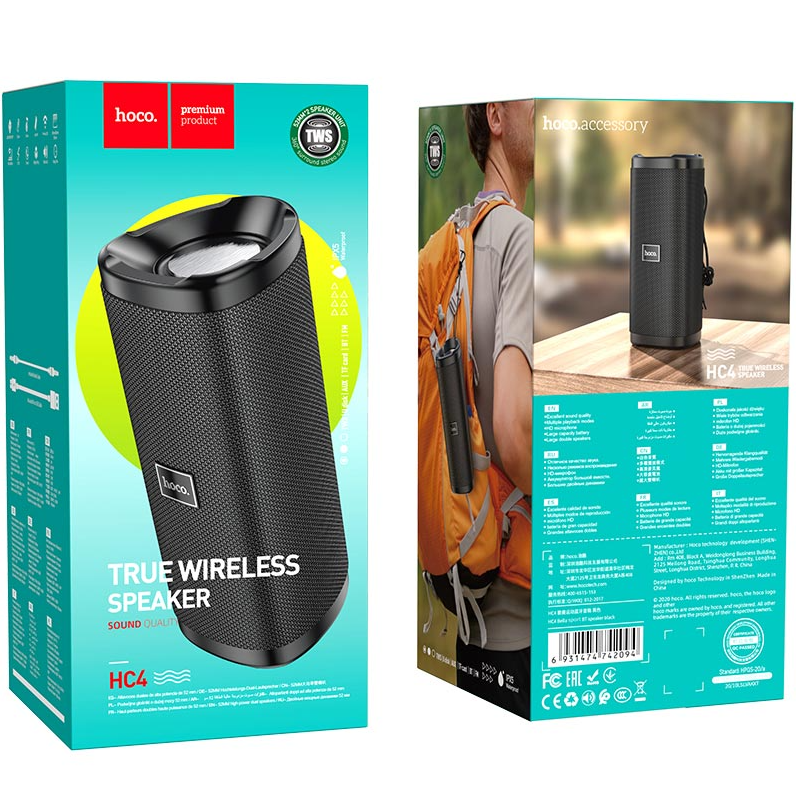 Hoco HC4 Bella Sports BT Speaker – Portable & Powerful (EDP-3131)