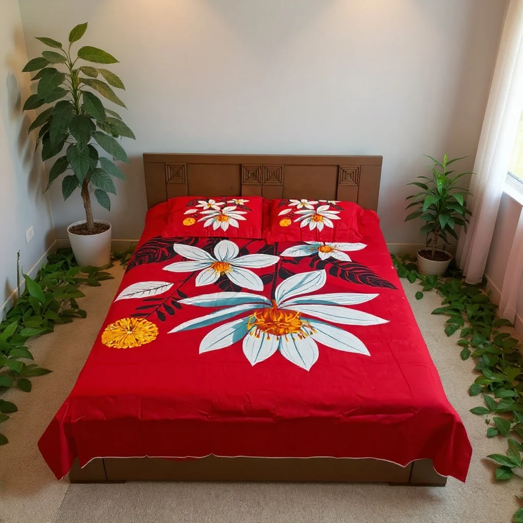 Cotton Panel Bedsheet D-CPB103