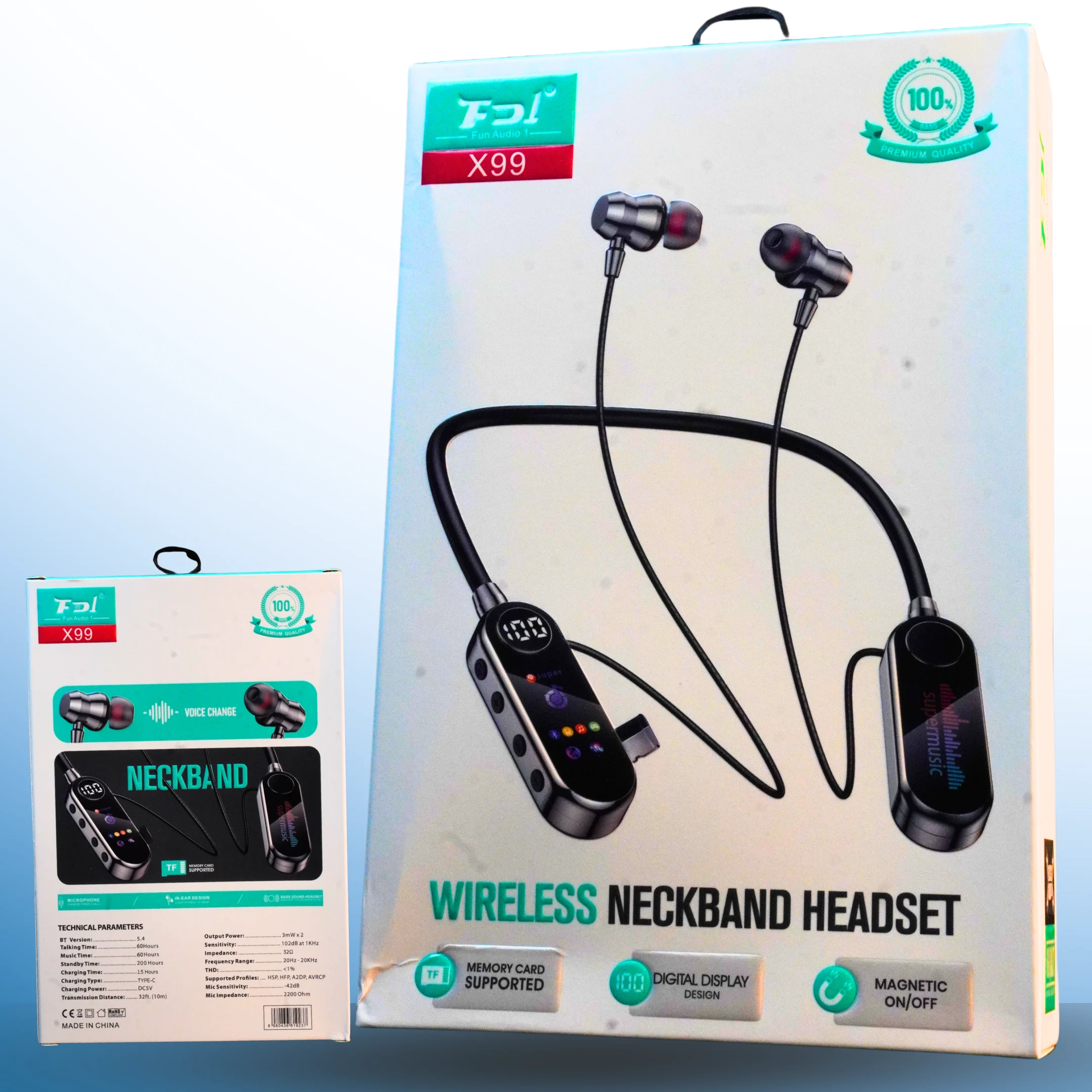 D-FD-X99 Wireless Neckband Headset
