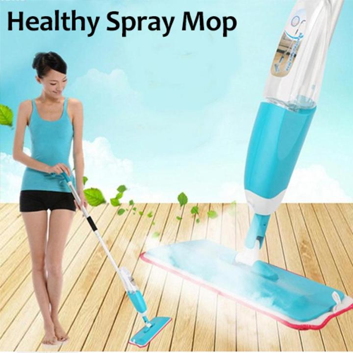 Proclean Spray Mop for Floor Cleaning Wet & Dry Mop , 360 Degree Microfiber Dust Floor Mop with a Refillable Bottle Include 2 Microfiber Reusable Pads _SM-1770 (E-3192)