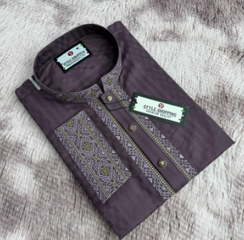 Purple Color Embroidery Punjabi (EDP-3333)