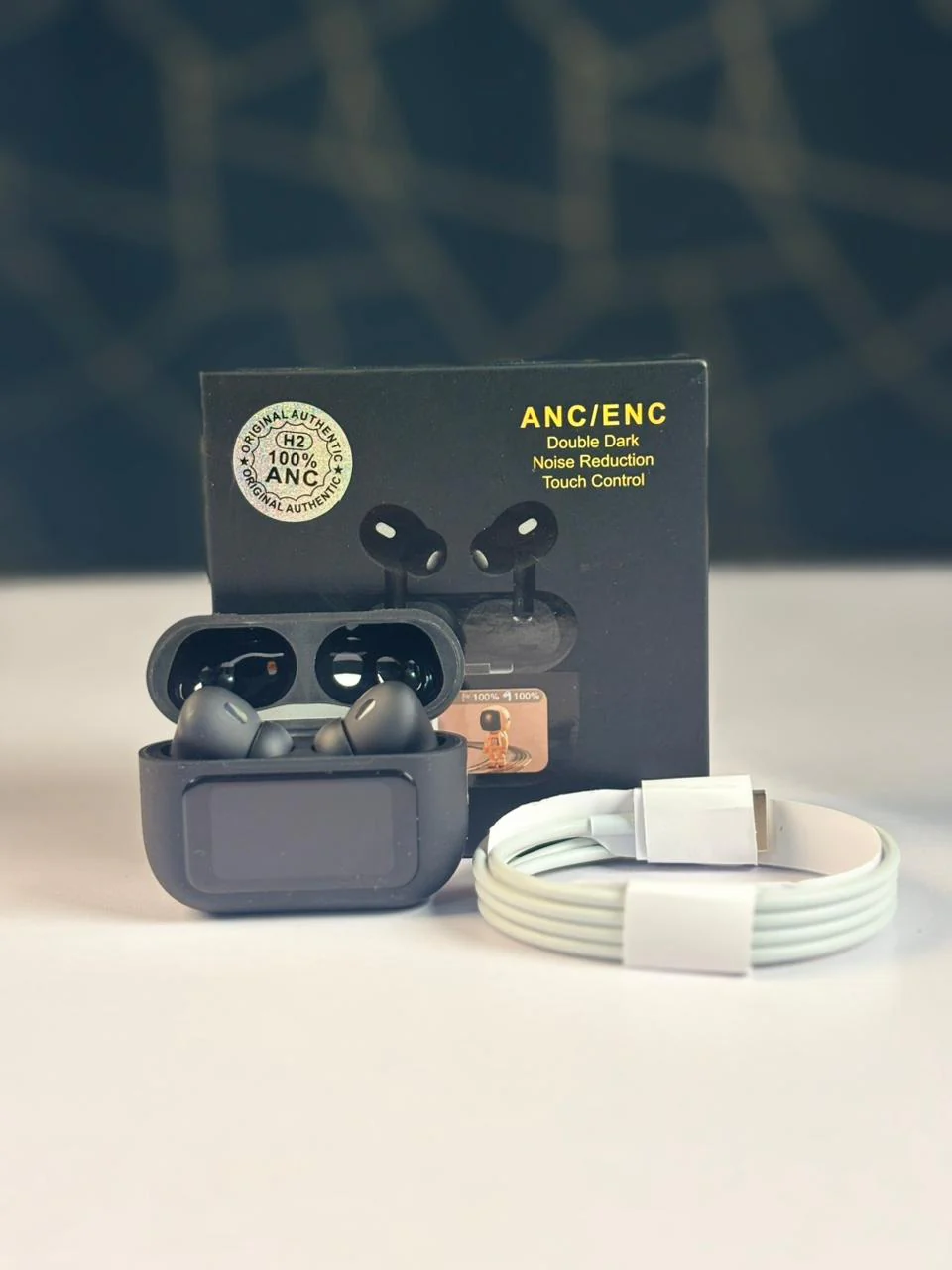 E9 Pro Touch AirPods with LED Display (ANC & ENC Supported) (EDP-3221)