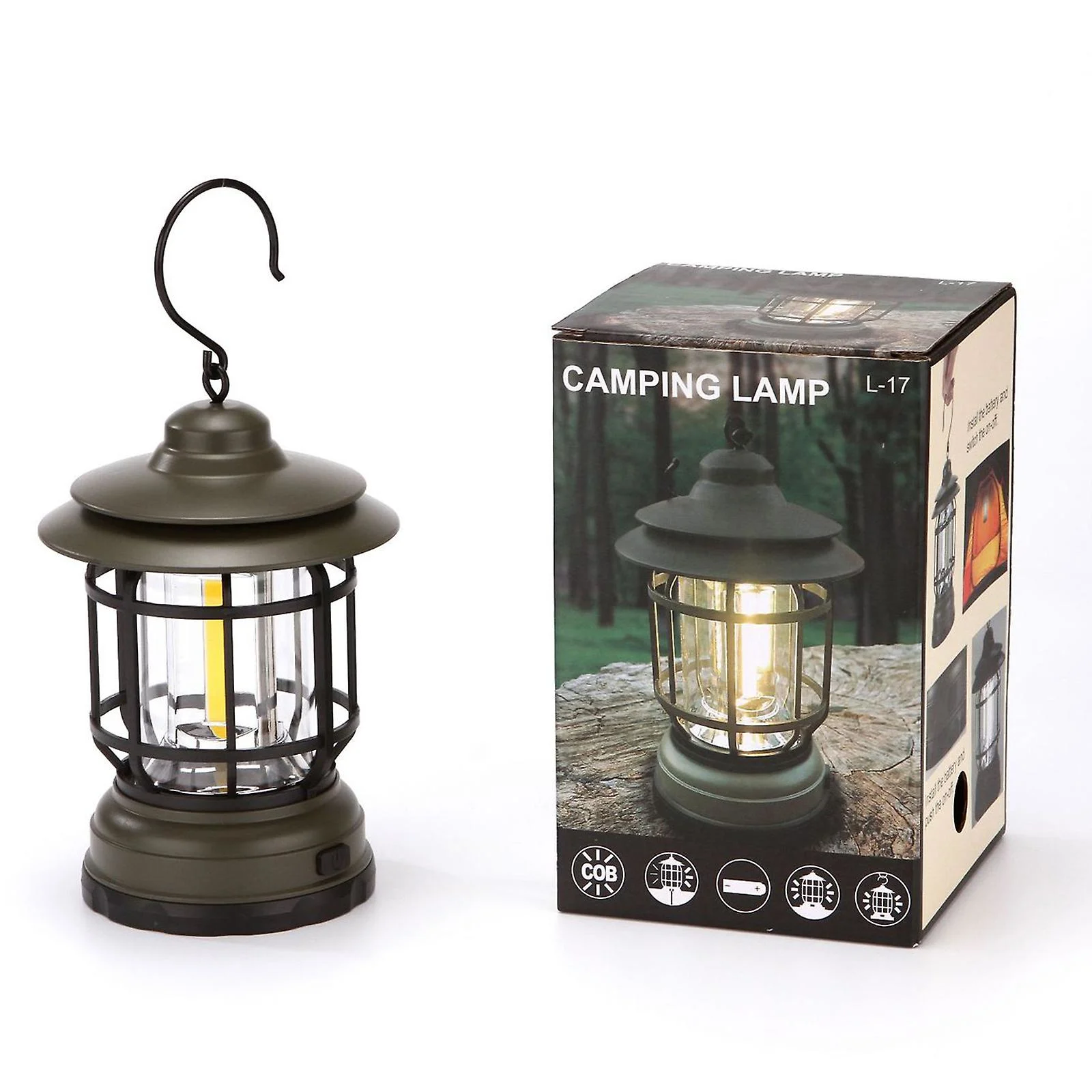 D-Portable Retro Camping Lamp