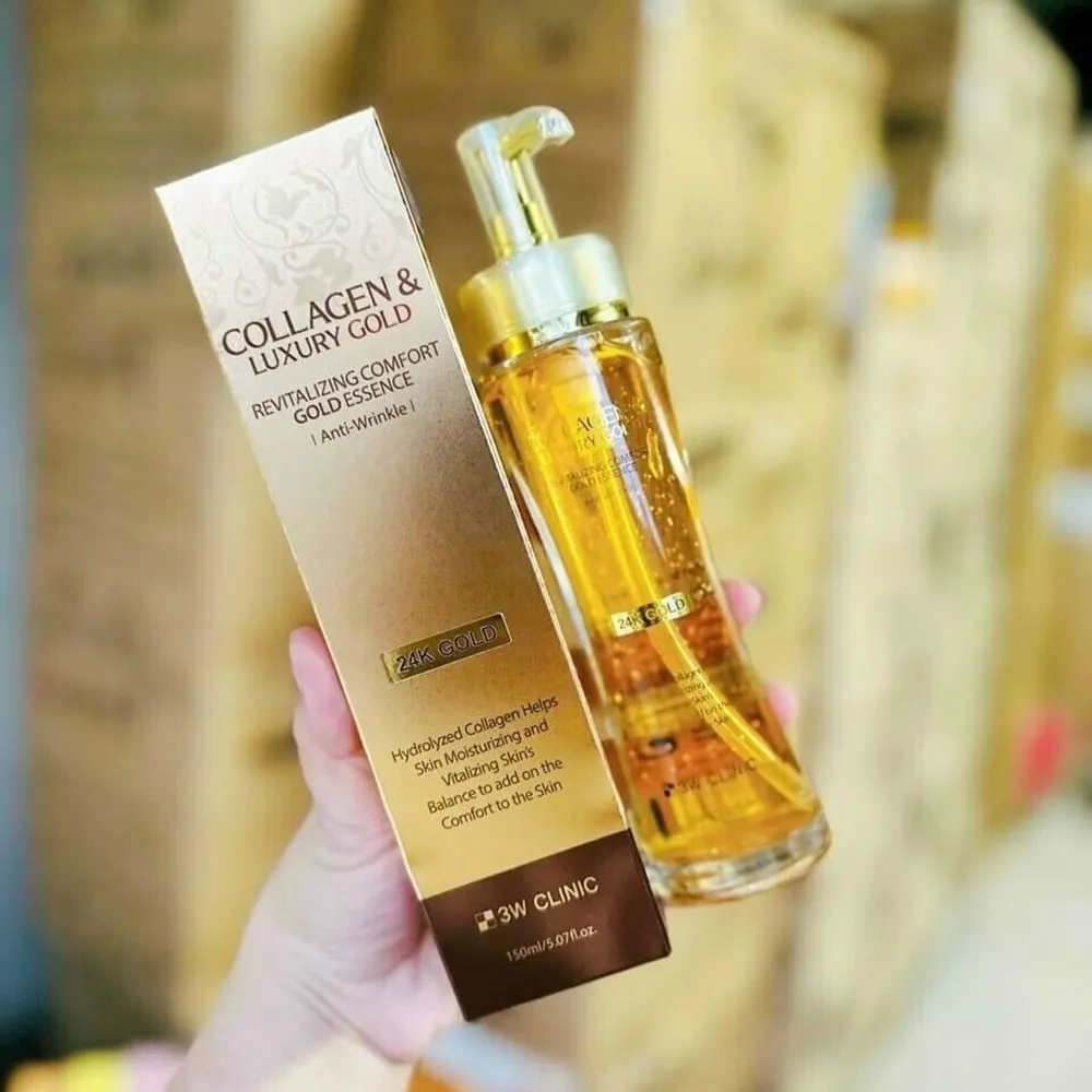 3W Clinic Collagen & Luxury Gold Revitalizing Comfort Essence 150ml (E-2184)
