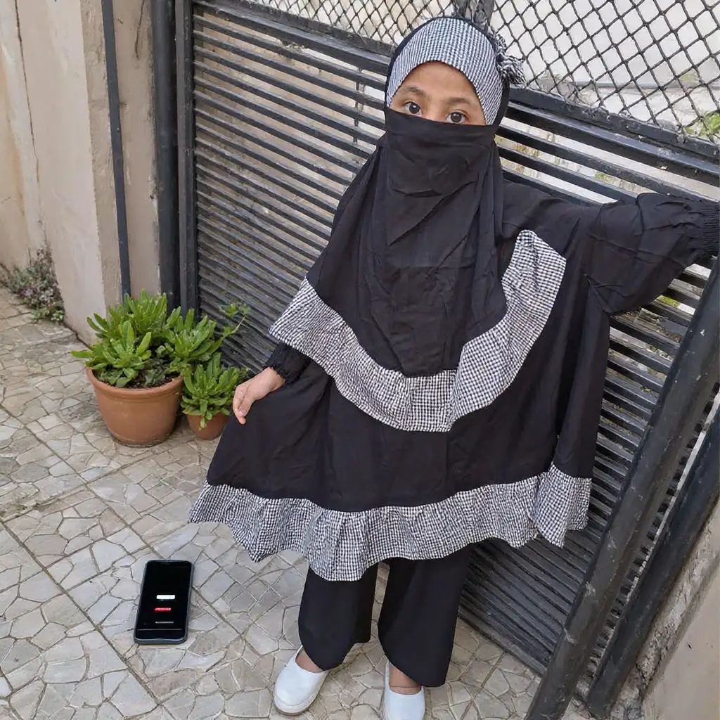 Kids Lilen Khimar Set D-KCK133