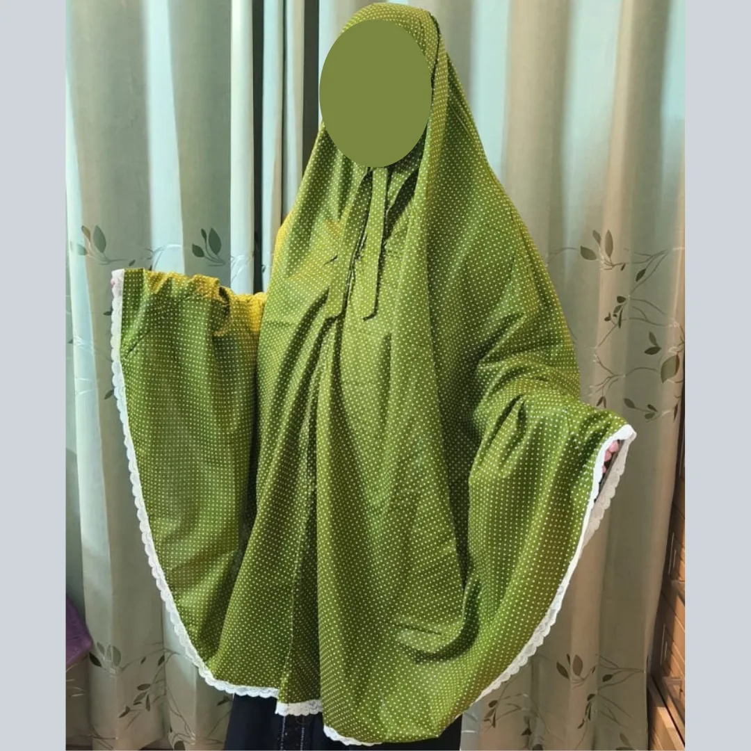 Cotton Semi Long Salat Hijab D-SH104
