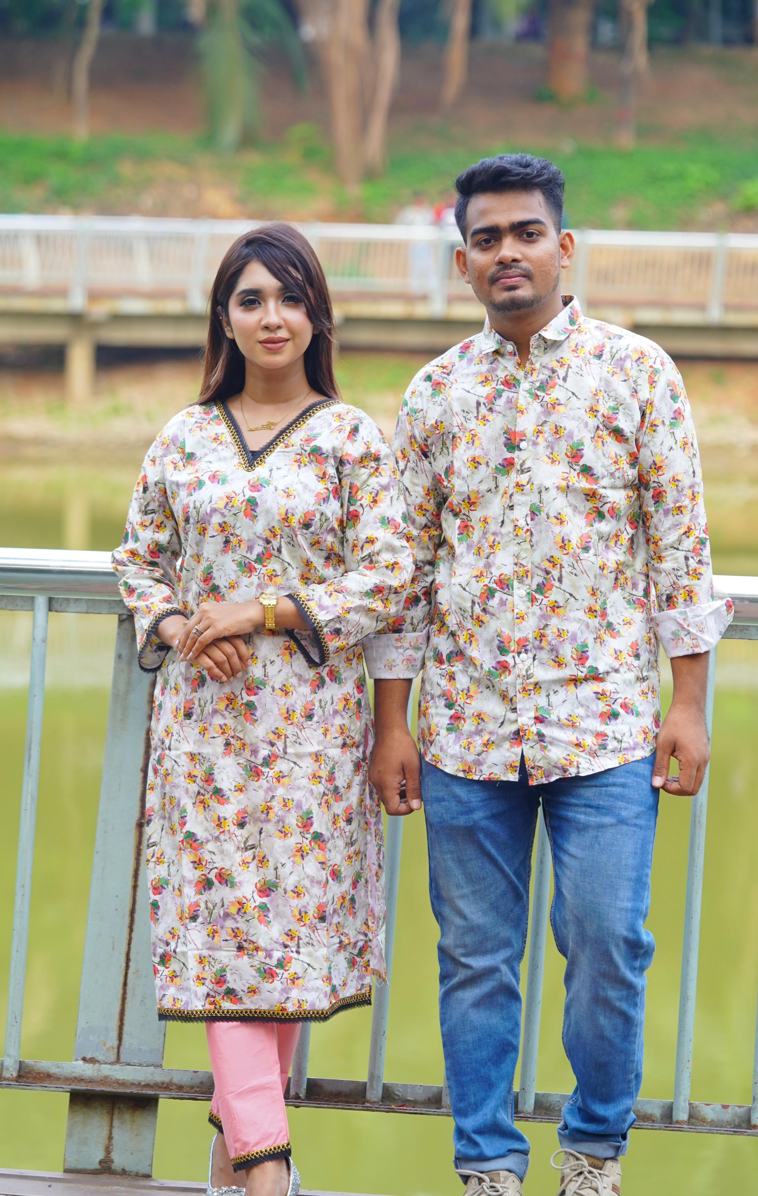 Matching Couple Dress | 2 Pcs and shirt