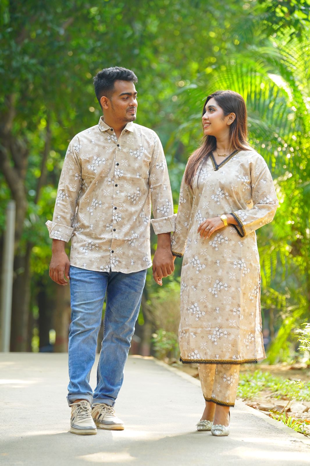 Matching Couple Dress | 2 Pcs and shirt