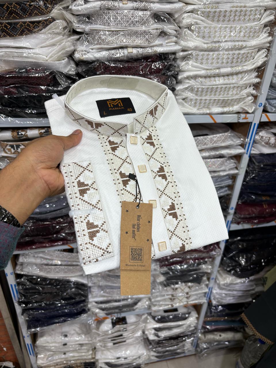 Premium Embroidered Punjabi-Marham (EDP-1495)