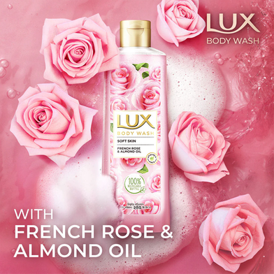 Lux Body Wash Soft Rose 245ml French Rose & Almond Liquid Body wash | Bangladesh (EDP-2465)
