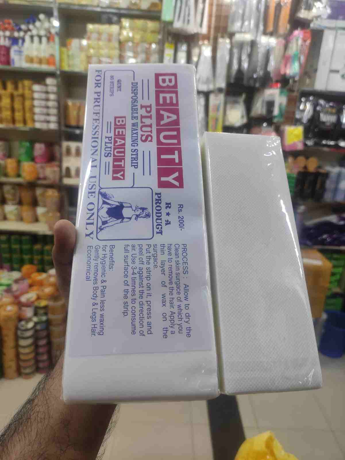 Beauty Plus Disposable Depilatory paper Wax Strips 80pcs  India (E-2242)