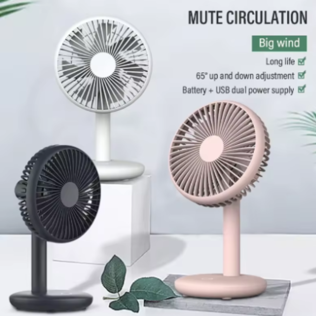 D-Rechargeable Desktop Table Fan