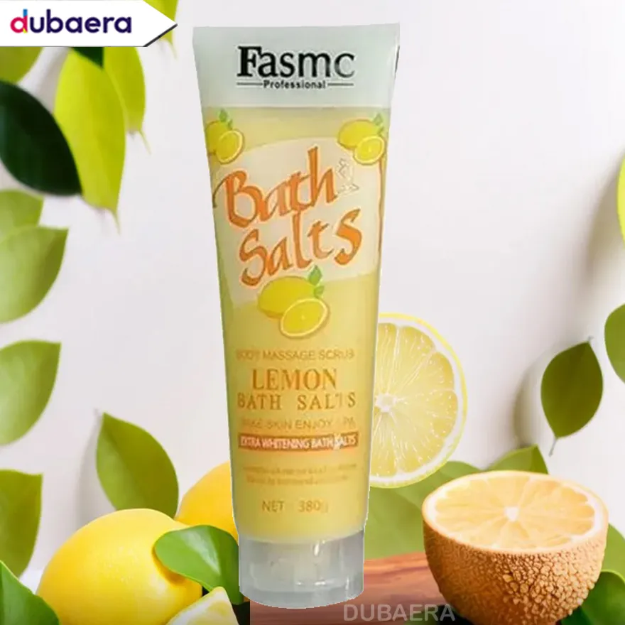 FASMC Bath Salts Body Massage Scrub - Lemon - 380gm (E-2315)