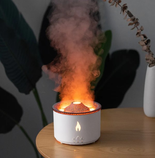 Volcanic Aroma Diffuser Air Humidifier Portable 360ml Usb Night Light Sprayer (P-3294)