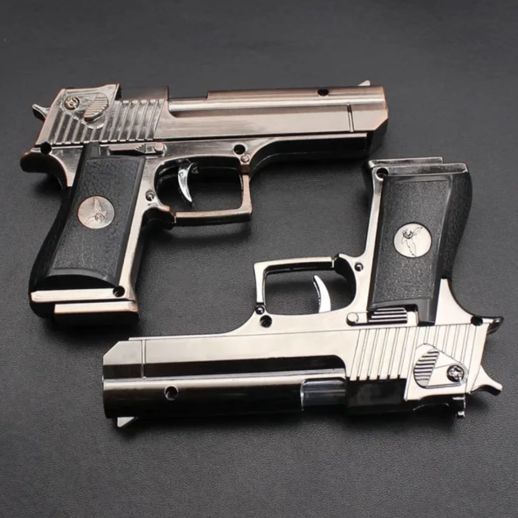 Lavish indulgent - Metal Body Style Desert Eagle Butane Windproof Cigarete Gas Lighter - Sensible - Must Have (E-3160)