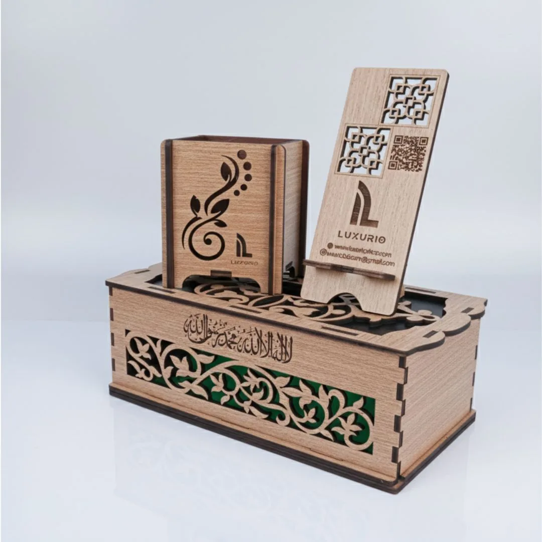 D-Luxury Tissue Wooden Box – প্রিমিয়াম কাঠের শোভা আপনার ঘরে