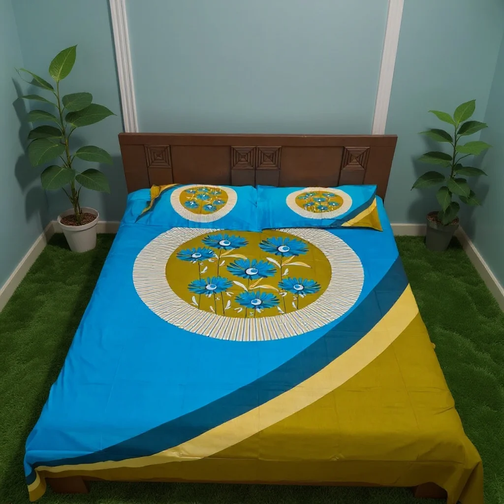 Cotton Panel Bedsheet D-CPB102