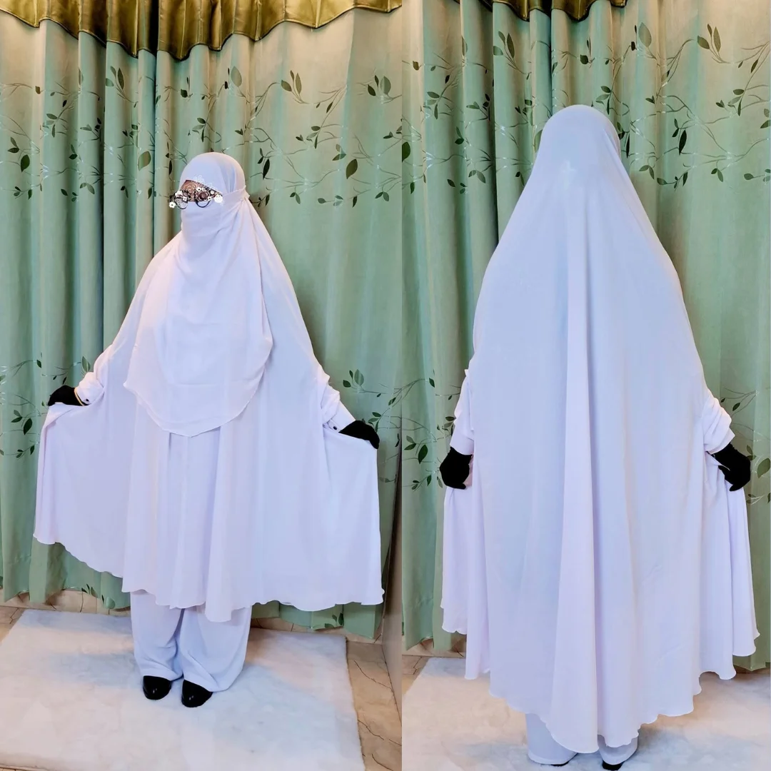 Hajj Cherry Georgette Fabric Khimar Set D-CG124