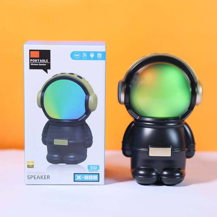 Wrader X808 Premium Astronaut Edition Wireless Stereo Bluetooth Speaker (Random Colour)(EDP-3546)