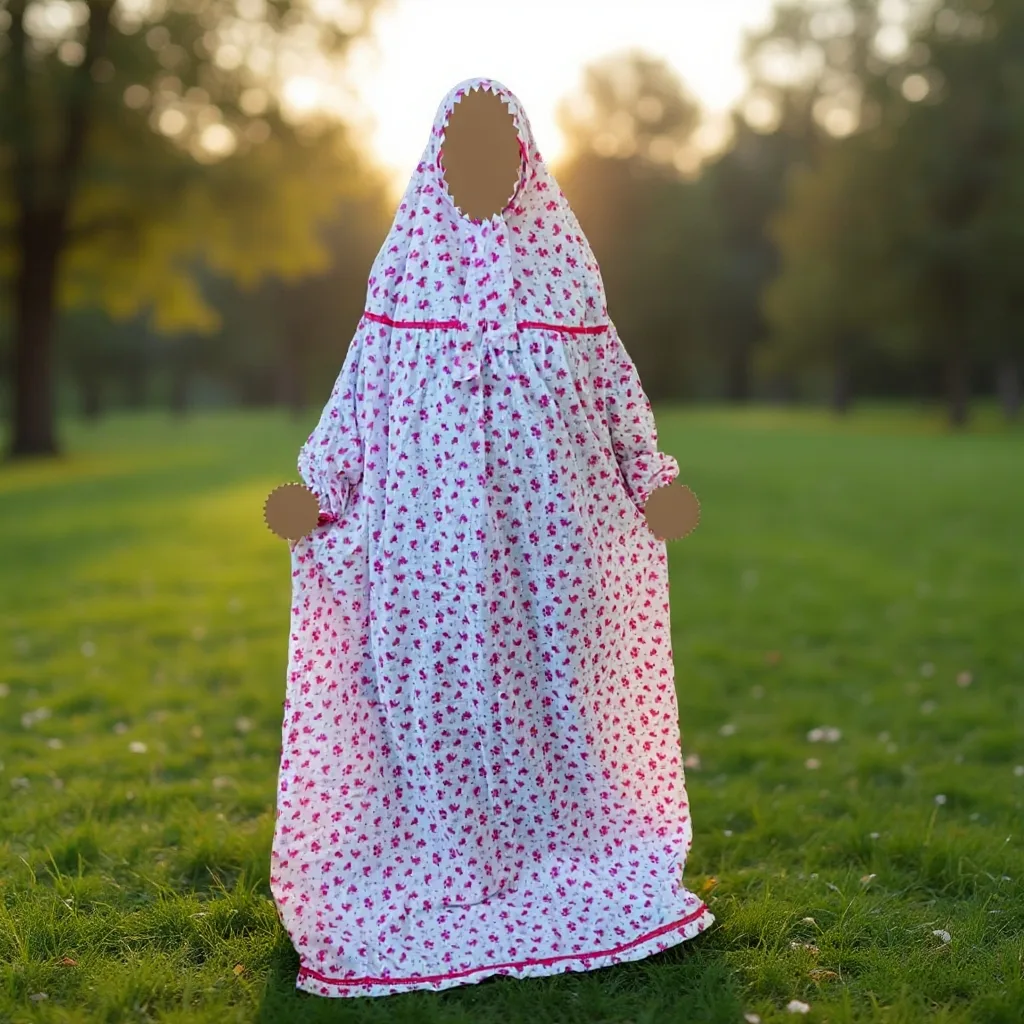 Full Long Nikabi Salat Hijab D-CF105