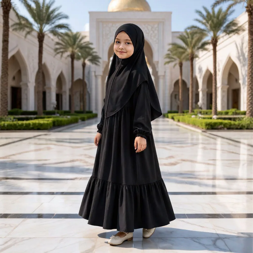 Kids Abaya Collection Borqa D-KCA109