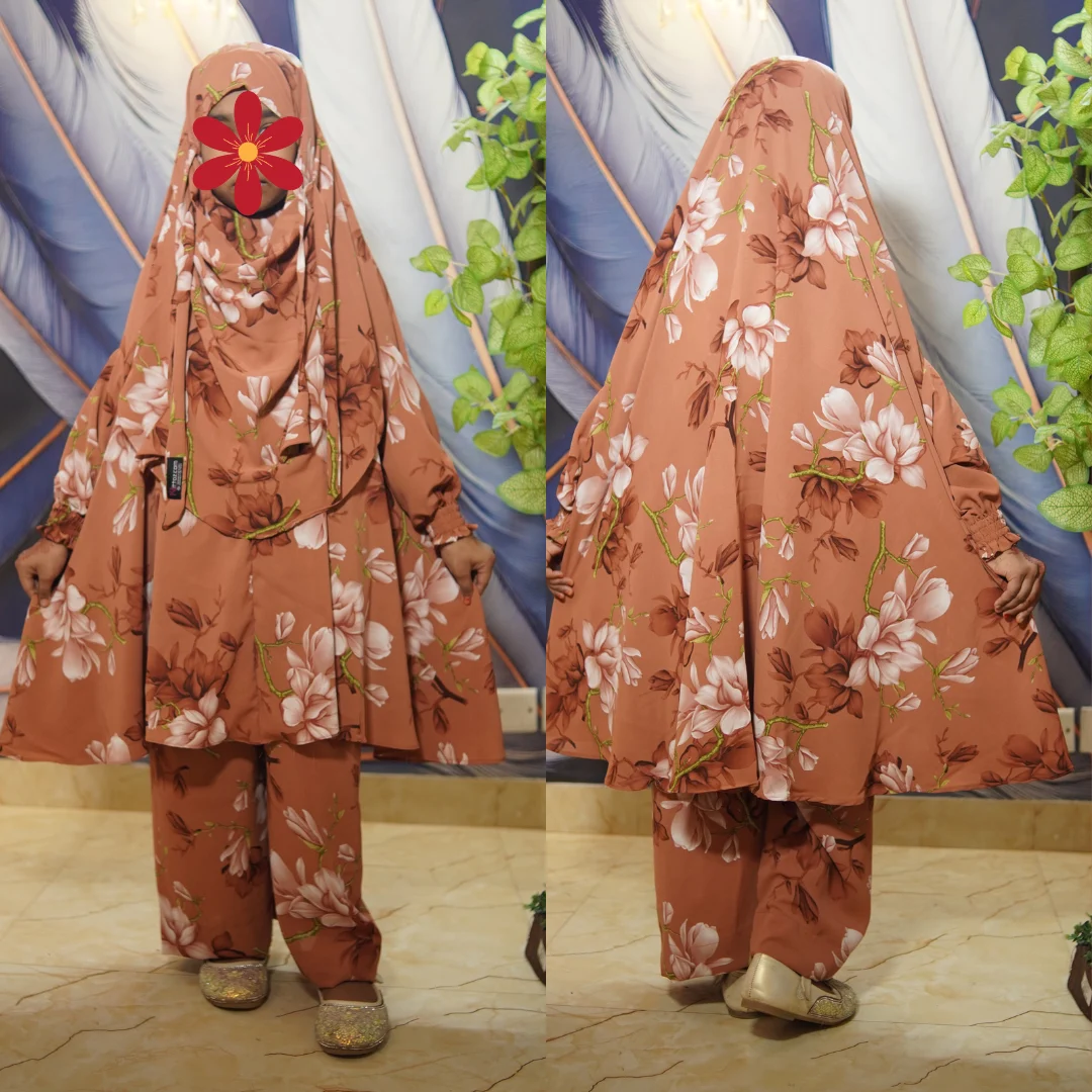 Kids Cherry Khimar Set D-KK100