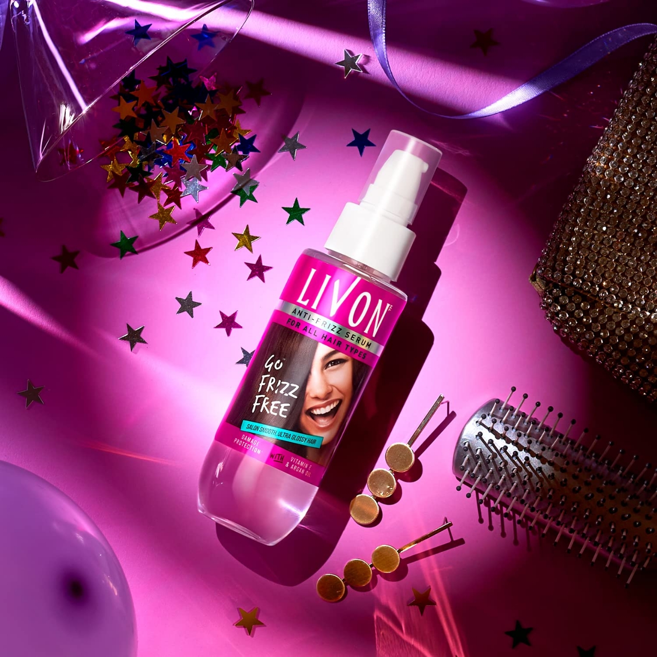 LivOn Anti Frizz Serum for All Hair Types 100ml- Product of India (EDP-2460)