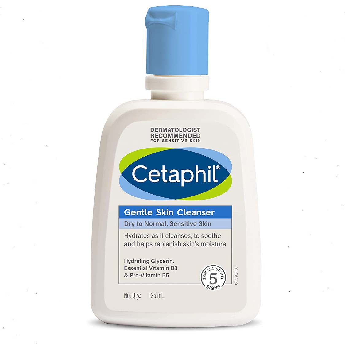 Cetaphil Face Wash Gentle Skin Cleanser for Dry to Normal Skin 125ml - UK (EDP-3472)