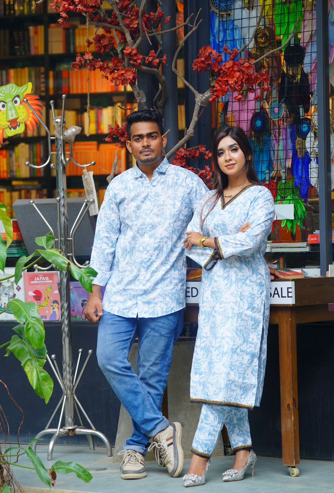 Matching Couple Dress | 2 Pcs and shirt