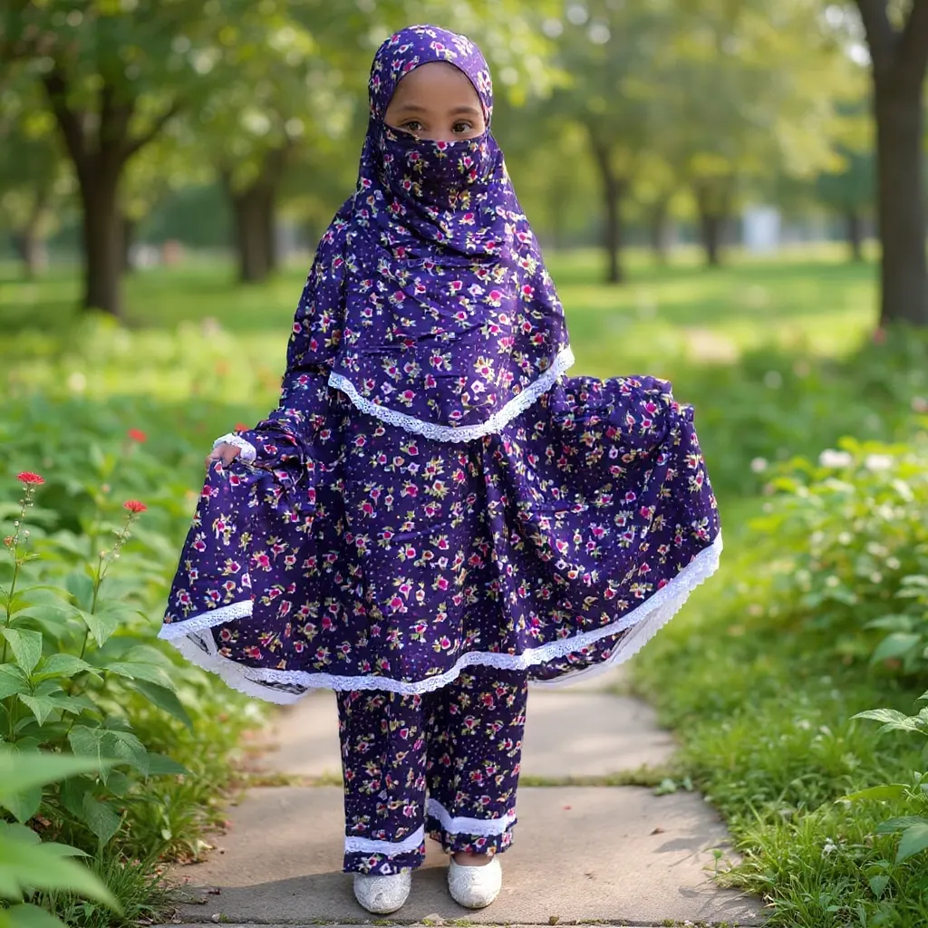 Kids Lilen Khimar Set D-KCK127
