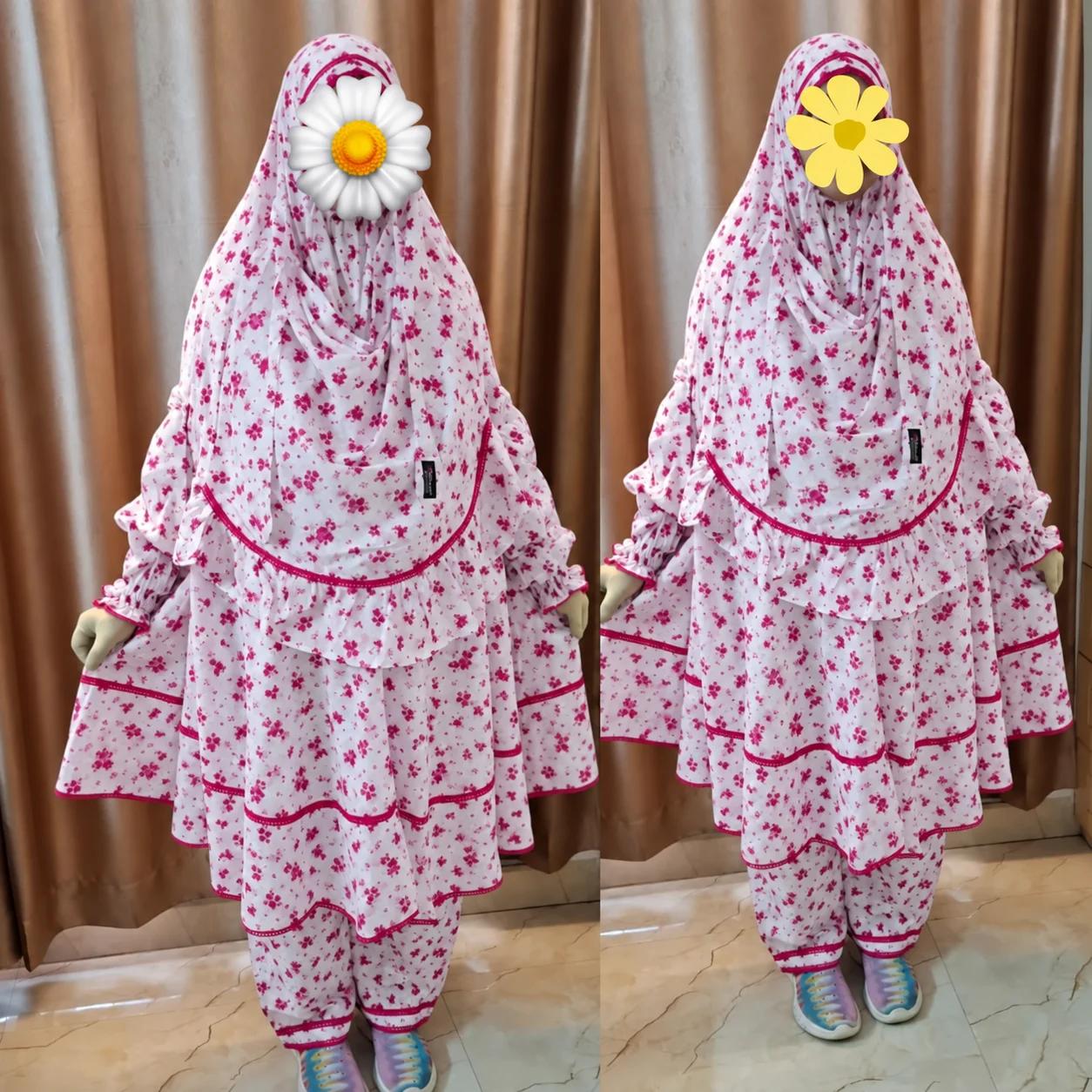 Kids Cotton Khimar Set D-KCK129