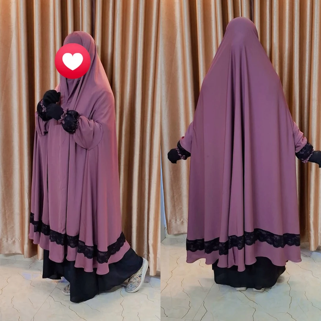 Separate nose nikab Khimar and skirt set D-CB101
