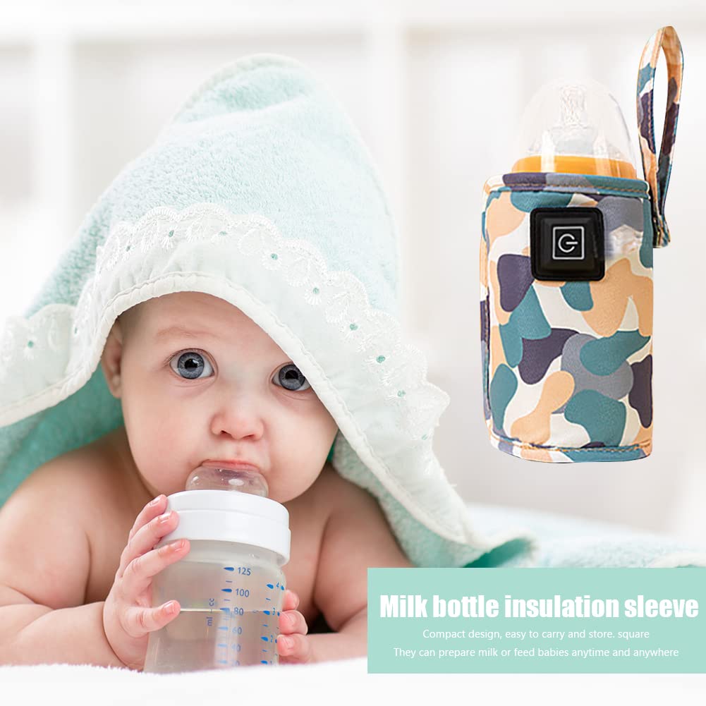 USB Milk Water Bottle Warmer Travel Stroller Insulated Bag Infant Bottle Feeding Warmer | Portable USB Bottle Warmer, Milk Water Warmer Safe Insulated Baby Bottle Stroller Bag Multipurpose On The Go O (EDP-2901)