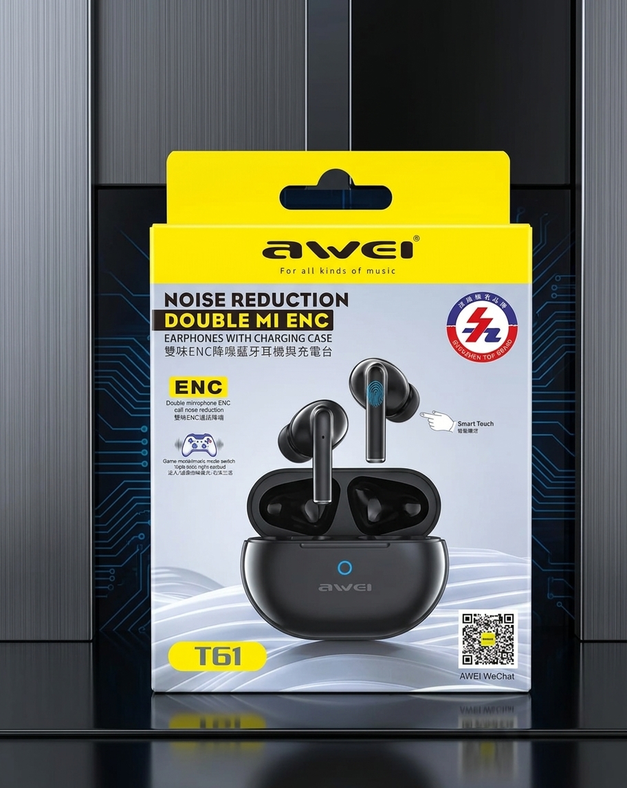 Awei T61 ENC TWS Earbuds (EDP-3623)