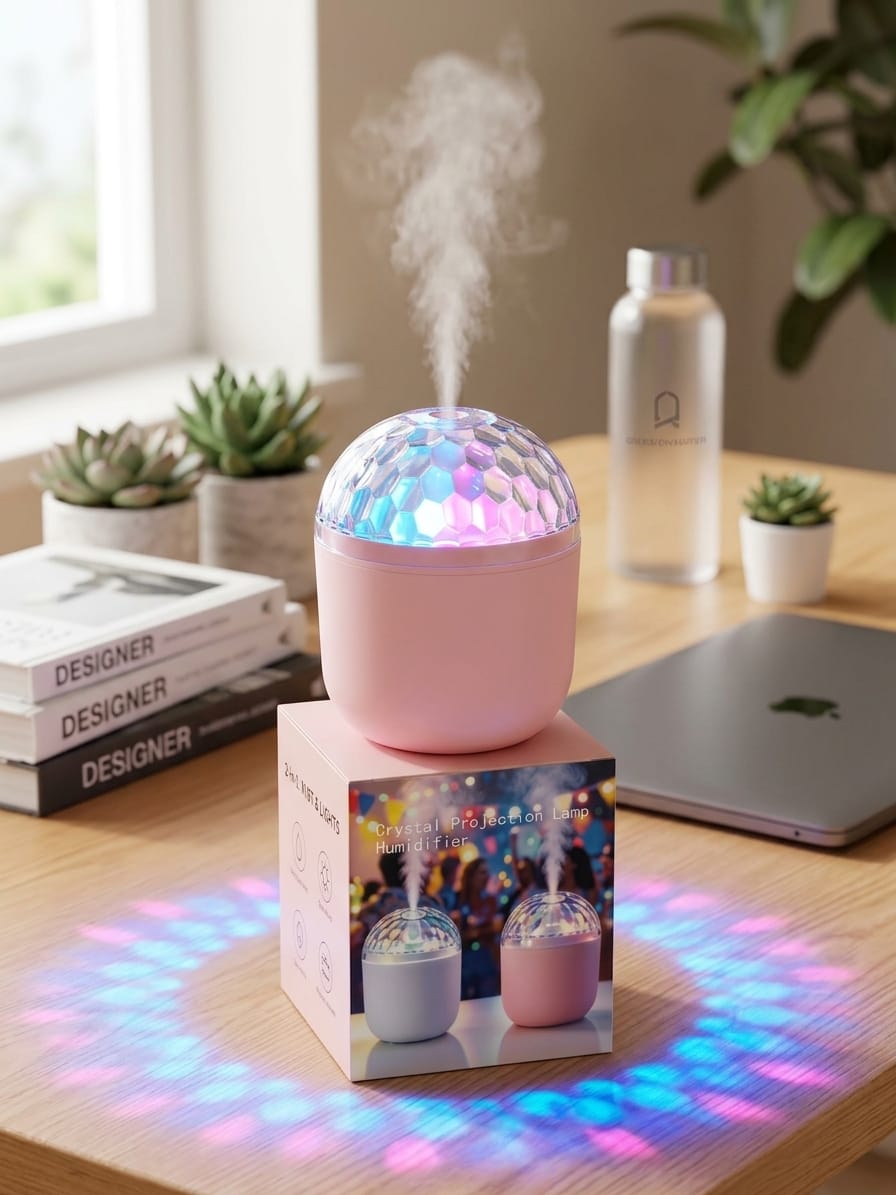 Crystal Projection Lamp Humidifier (EDP-3656)
