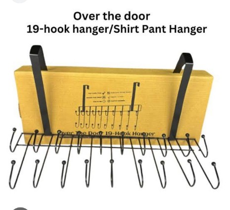Over The Door 19-Hook Hanger (E-1904)