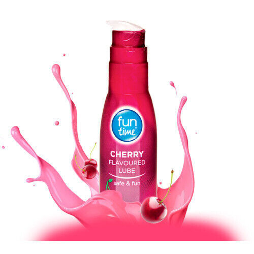 Fun Time Lube Cherry Lubricant Gel Water Based Red 75ml UK