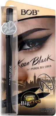 BoB Keen Black 24H Pencil Gel Eyeliner / Kajal (E-2256)