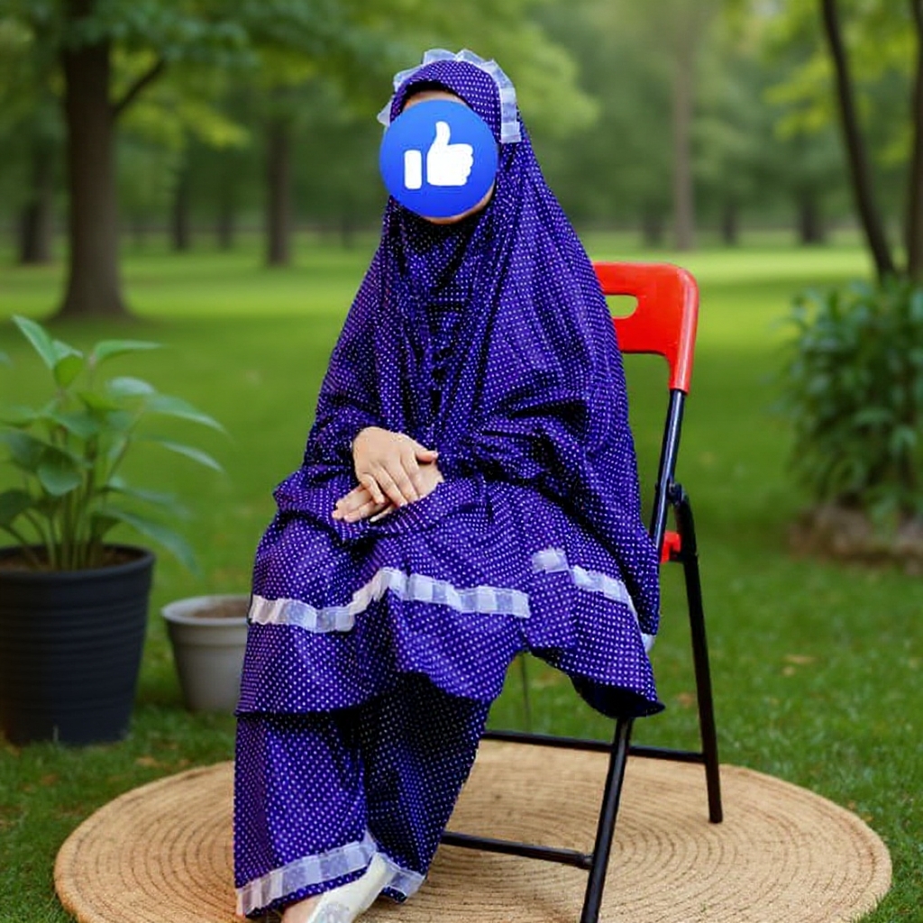 Kids Cotton Khimar Set D-KCK100