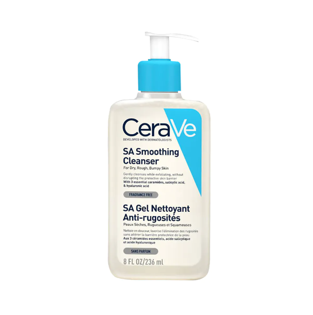 CeraVe SA Smoothing Cleanser 236ml - Made in UK (EDP-3458)