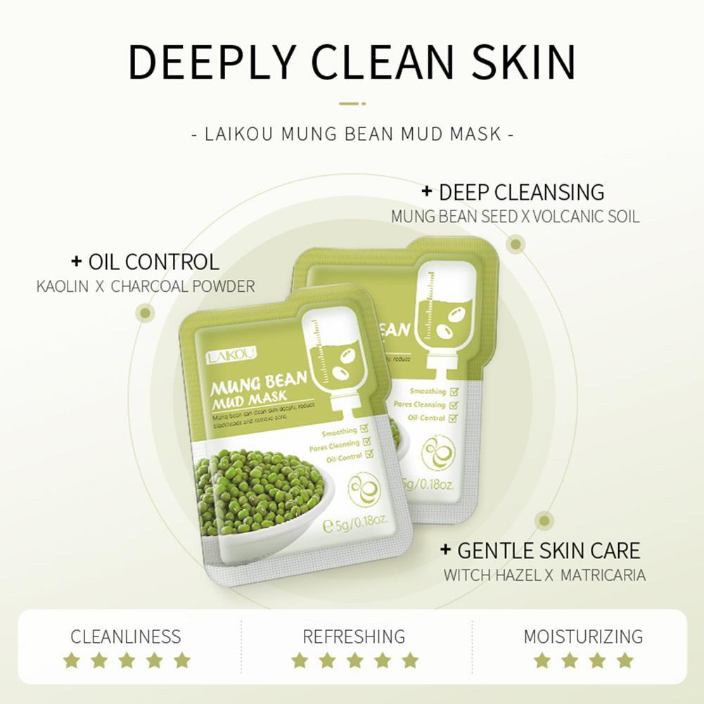 Laikou Mung Bean Mud Mask 5g x 6 Pack (EDP-2453)