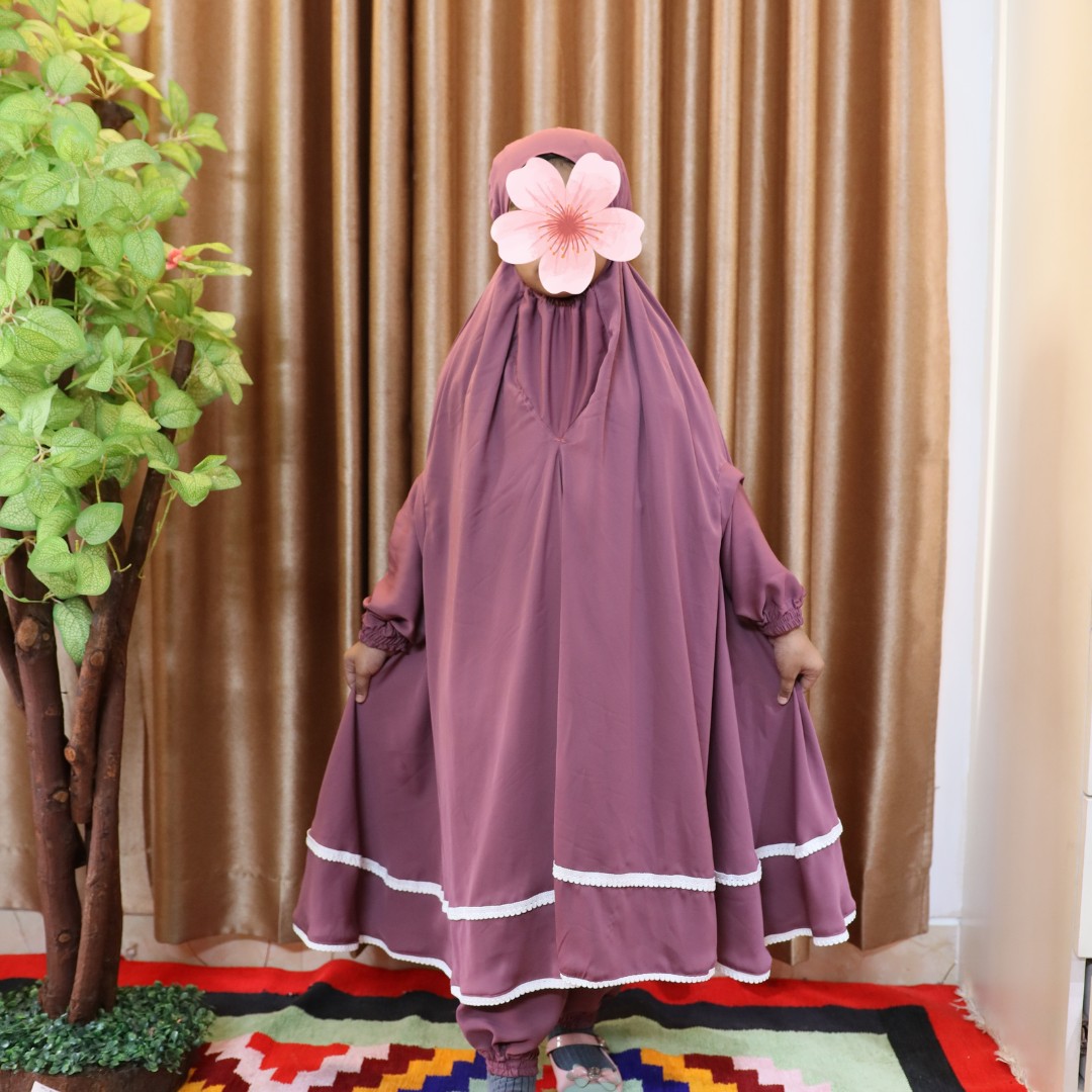 D-Master Kids Cherry Khimar Set For Age 1 or 2