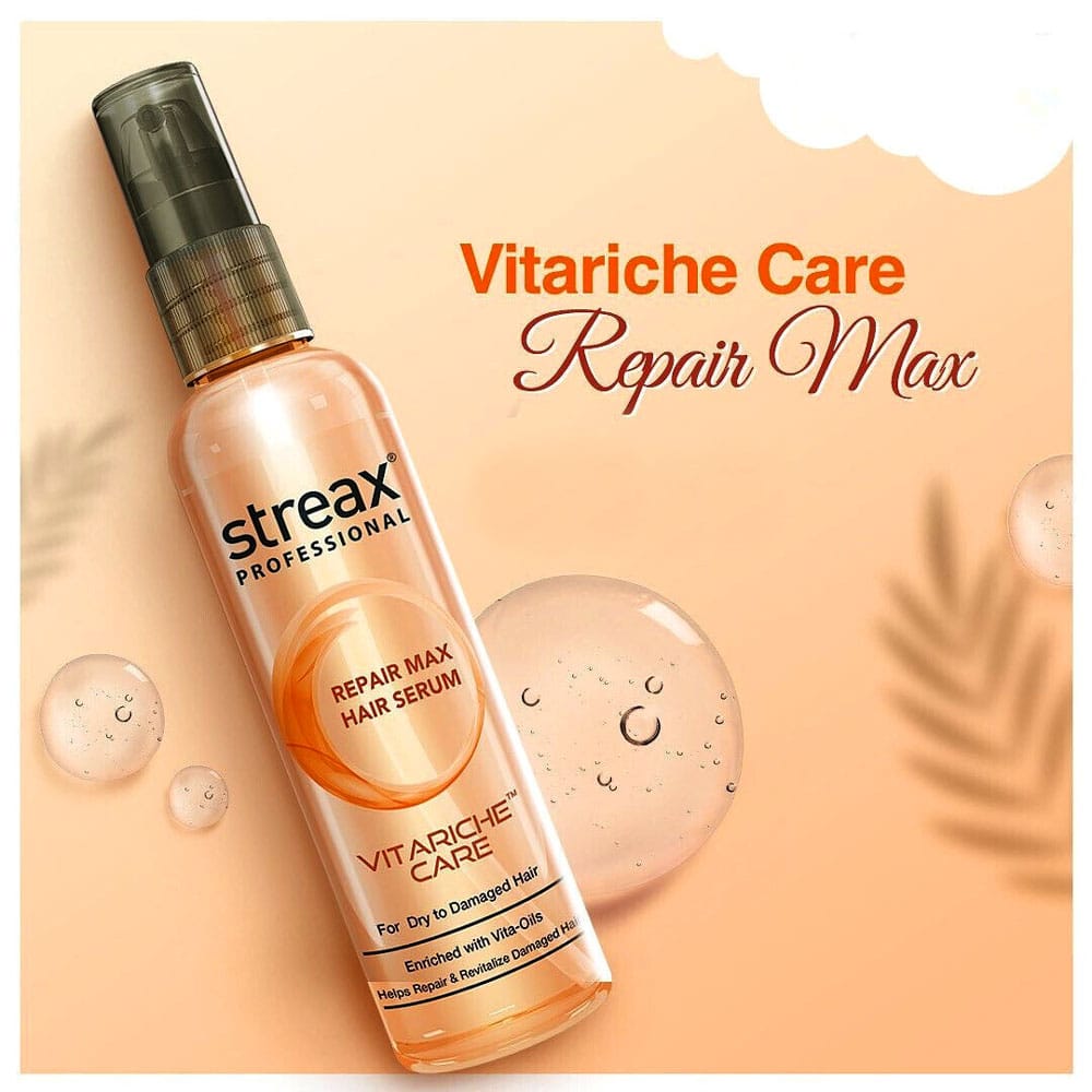 Streax Professional Vitariche Care Repair Max Serum 100ml | India (EDP-2883)