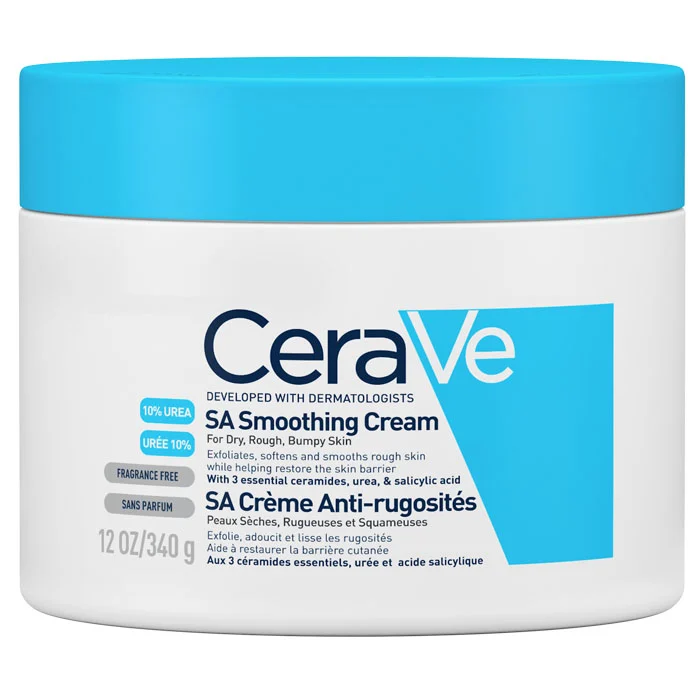 CeraVe SA Smoothing Cream for Dry Rough Bumpy Skin - 340g I UK (EDP-3460)
