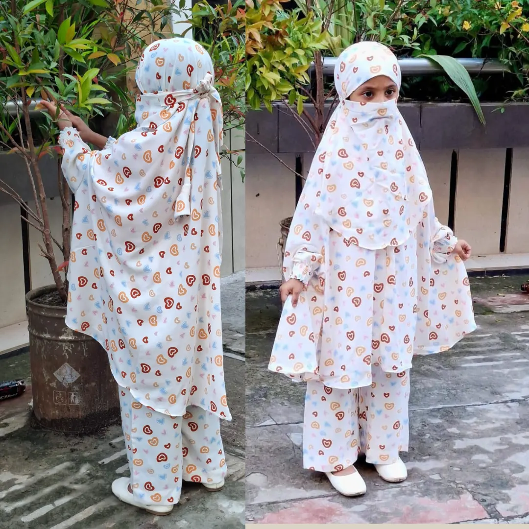 Kids Cherry Khimar Set D-KCKS120